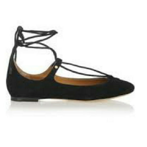 Chloe Foster lace up flats 38 - Picture 2 of 11